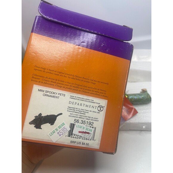 Dept 56 KRINKLES Patience Brewster Ferret Mini Spooky Pets Halloween Ornament - Picture 7 of 7